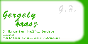 gergely haasz business card